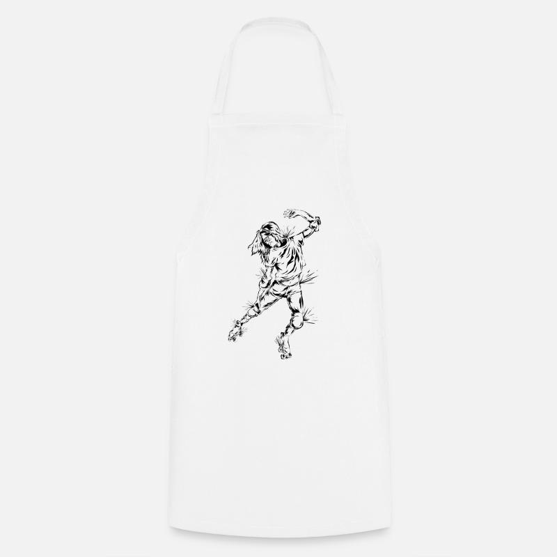 Roller skates roller skating - Cooking Apron - white