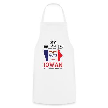 Nichts macht mir Angst Iowan Frau Iowa - Kochschürze - Weiß - Vorne - AI Model Male 185 dark (185cm)