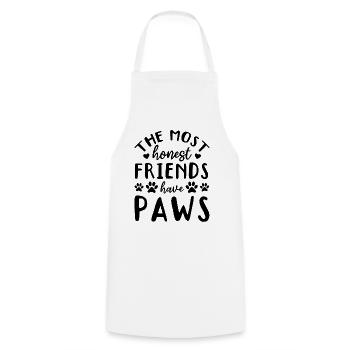 The Most Honest Friends Have Paws - Pet Dog Lover - Kochschürze - Weiß - Vorne - AI Model Male 185 dark (185cm)