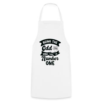 Math Odd Number Mathematics Smart Inspirational - Cooking Apron - white - Front - AI Model Male 185 dark (185cm)