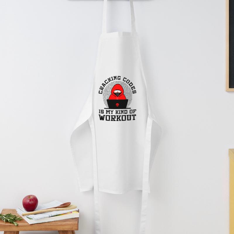 Cybersecurity Professional Hacker Cracking Codes Cooking Apron