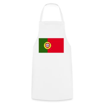 Portugal National Flag - Cooking Apron - white - Front - AI Model Male 185 dark (185cm)