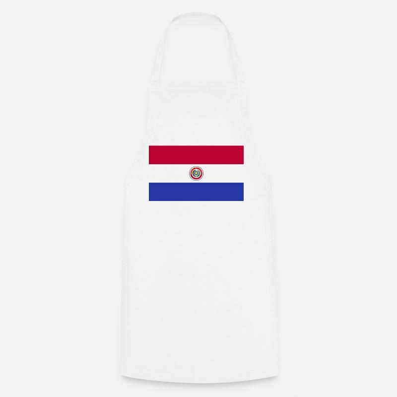 Drapeau national du Paraguay - Tablier de cuisine - blanc
