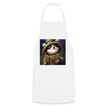 Cute panda with little fairies - Cooking Apron - white - Front - AI Model Male 185 dark (185cm)