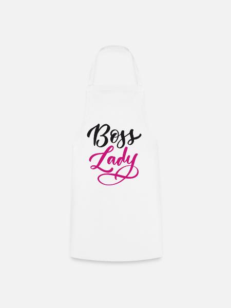 Lady Bos-s - Kochschürze - Weiß