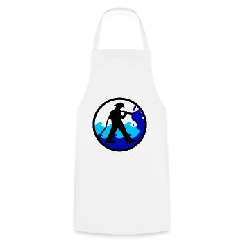 Fireman - Cooking Apron - white - Front - AI Model Male 185 dark (185cm)