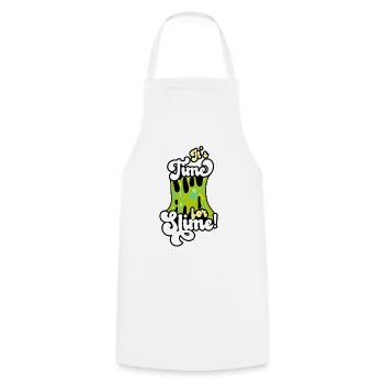 Mucus Puddle Cool Mignon Adorable pour Slime Maker - Tablier de cuisine - blanc - Devant - AI Model Male 185 dark (185cm)