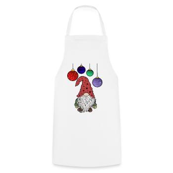 Christmas Gnome Christmas Elves - Cooking Apron - white - Front - AI Model Male 185 dark (185cm)
