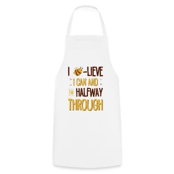 Test Day Bee Testing Shirts for Test Takers Bee - Cooking Apron - white - Front - AI Model Male 185 dark (185cm)