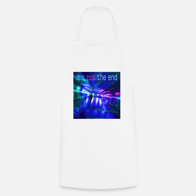 It's not the end Neon Tunnel - Cooking Apron - white