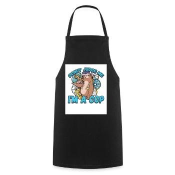 Donut Judge Me Im A Cop - Tablier de cuisine - noir - Devant - AI Model Male 185 dark (185cm)