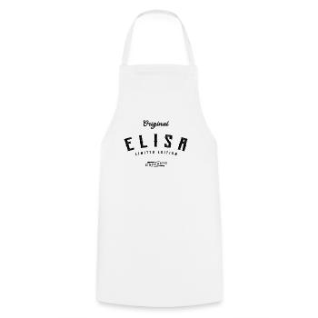 Elisa Limited Edition - Kochschürze - Weiß - Vorne - AI Model Male 185 dark (185cm)