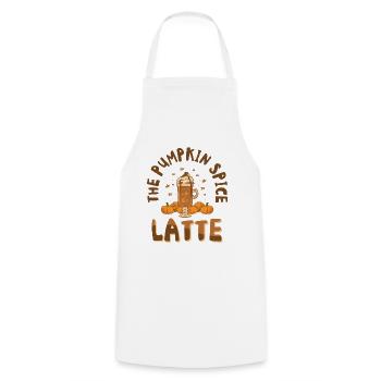 Kürbisgewürz Latte Halloween Kaffee Liebhaber - Kochschürze - Weiß - Vorne - AI Model Male 185 dark (185cm)