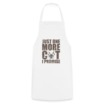 Just one More Siamese Cat I Promise Pet - Cooking Apron - white - Front - AI Model Male 185 dark (185cm)