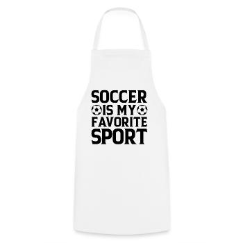 Soccer Game Soccer Player Soccer Is My Favorite Sp - Cooking Apron - white - Front - AI Model Male 185 dark (185cm)