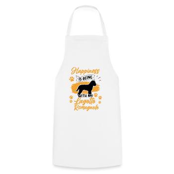 Lagotto Romagnolo makes truffle dog happy - Cooking Apron - white - Front - AI Model Male 185 dark (185cm)