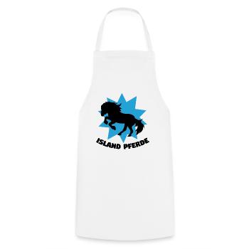 Reiten Islandpferde Haflinger Statement Pferde - Kochschürze - Weiß - Vorne - AI Model Male 185 dark (185cm)