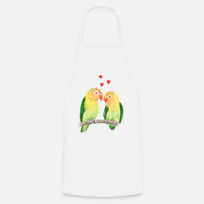 Tourtereaux - Tablier de cuisine - blanc