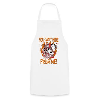 Girl Warp Horror Two Face Creepy Art Aesthetic - Cooking Apron - white - Front - AI Model Male 185 dark (185cm)