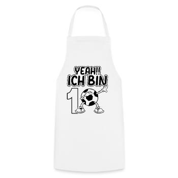 Fußballspieler - Yeah Ich bin 10 Geburtstag Fußbal - Kochschürze - Weiß - Vorne - AI Model Male 185 dark (185cm)