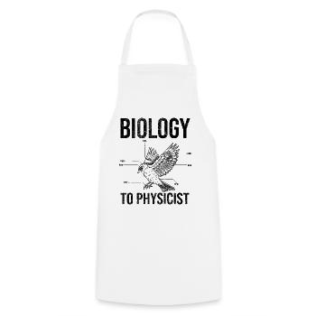 La biologie pour les physiciens - Tablier de cuisine - blanc - Devant - AI Model Male 185 dark (185cm)