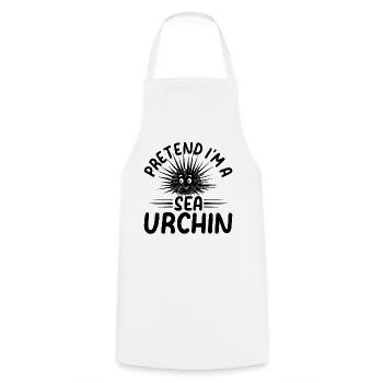 Cute Sea Urchin Lover - Pretend I'm A Sea Urchin - Kochschürze - Weiß - Vorne - AI Model Male 185 dark (185cm)