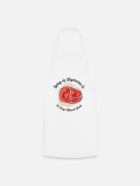 Steak Lover Meat Foodie Steak Meat Lover Beef - Cooking Apron - white