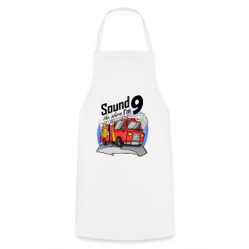 9 ans Jeune voiture de pompiers - Tablier de cuisine - blanc - Devant - AI Model Male 185 dark (185cm)