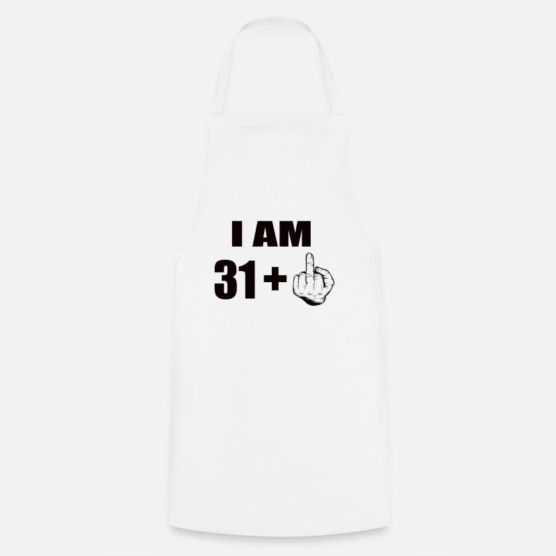 32e anniversaire - Tablier de cuisine - blanc