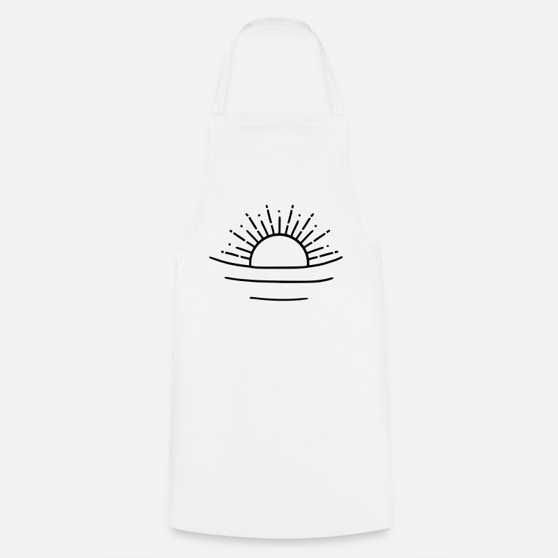 relaxed sun - Cooking Apron - white