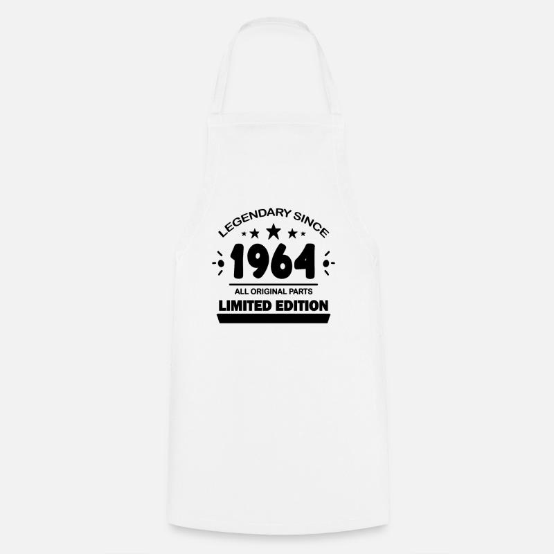Année de construction 1964 - né en 1964 - Tablier de cuisine - blanc