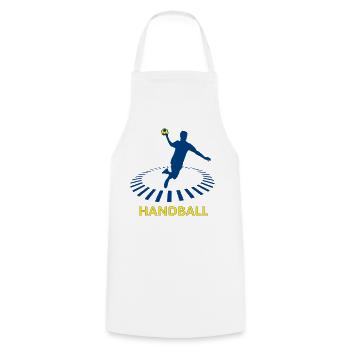 Handball - Tablier de cuisine - blanc - Devant - AI Model Male 185 dark (185cm)