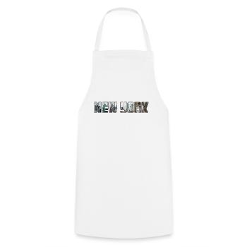 New York - Tablier de cuisine - blanc - Devant - AI Model Male 185 dark (185cm)