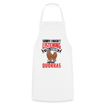 Quokka nicht zugehört Beuteltier Quokka - Kochschürze - Weiß - Vorne - AI Model Male 185 dark (185cm)