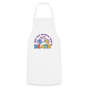 Rainbow Animal Singing Playing Unicorn Lover - Cooking Apron - white - Front - AI Model Male 185 dark (185cm)