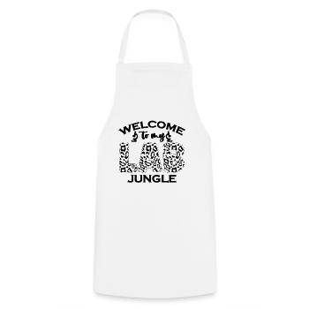 Bienvenue dans mon laboratoire de technicien scientifique de laboratoire - Tablier de cuisine - blanc - Devant - AI Model Male 185 dark (185cm)
