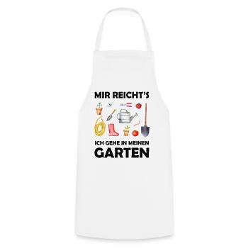 Garten Lustiger Spruch Hobbygärtner Geschenkidee - Kochschürze - Weiß - Vorne - AI Model Male 185 dark (185cm)