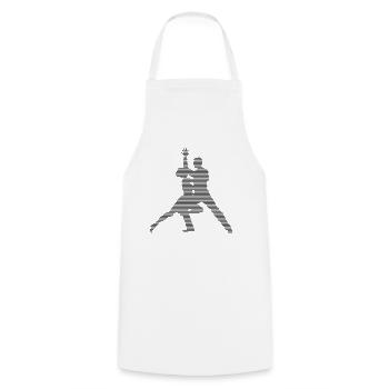 Dance - Cooking Apron - white - Front - AI Model Male 185 dark (185cm)