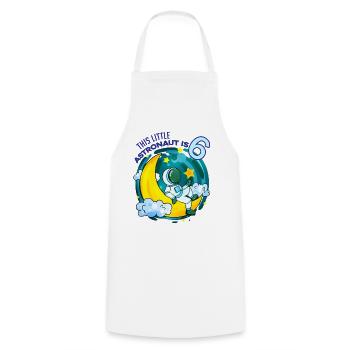 6. Geburtstag 6 Jahre Junge Astronaut Weltall - Kochschürze - Weiß - Vorne - AI Model Male 185 dark (185cm)