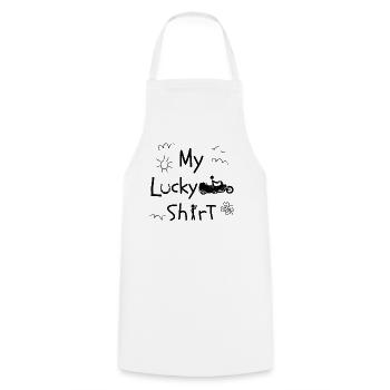 Trike Trike Rider Motor Trike Funny Trike Bike - Cooking Apron - white - Front - AI Model Male 185 dark (185cm)