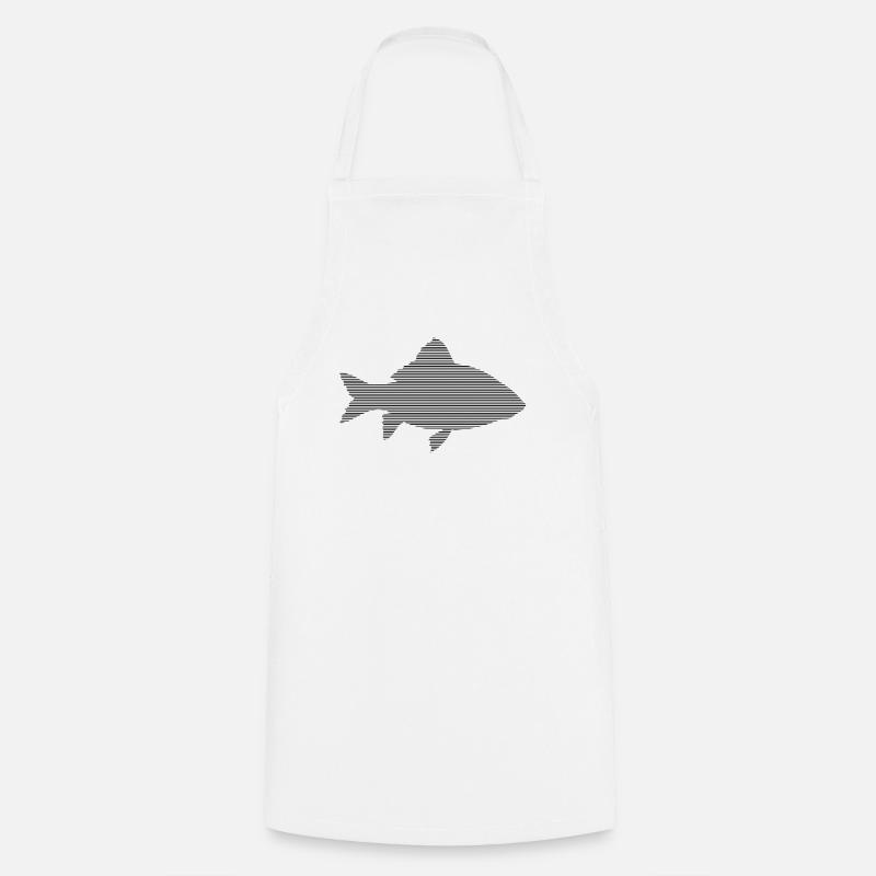 Fisch - Kochschürze - Weiß