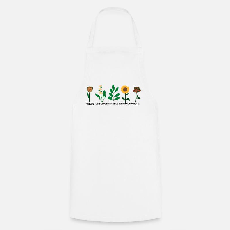 Espèces de fleurs - Tablier de cuisine - blanc