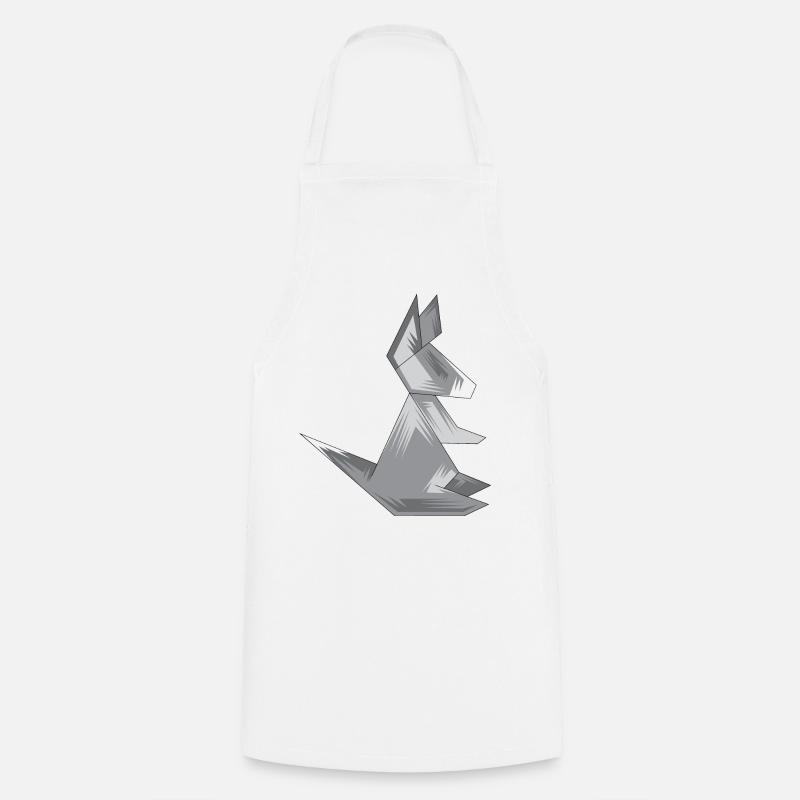 Geometry Rabbit Animals Symbol Logo icon - Cooking Apron - white