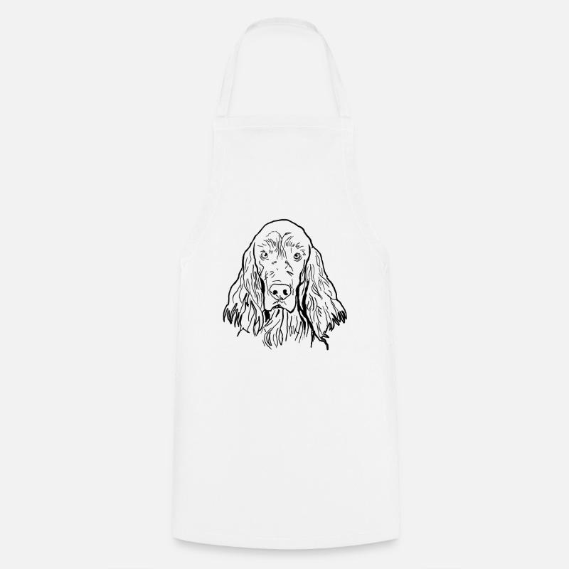 Irish Setter - Cooking Apron - white