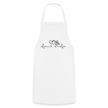 Saxophone Saxophoniste Saxophoniste - Tablier de cuisine - blanc - Devant - AI Model Male 185 dark (185cm)