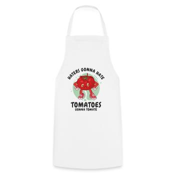 Tomato Gardening Lover Funny Gardener - Cooking Apron - white - Front - AI Model Male 185 dark (185cm)