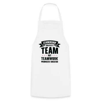Boss Leadership Teamwork Success Office Work - Cooking Apron - white - Front - AI Model Male 185 dark (185cm)