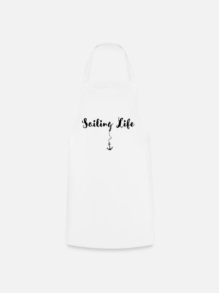 Sailing & Boating - Sail Love - Cooking Apron - white