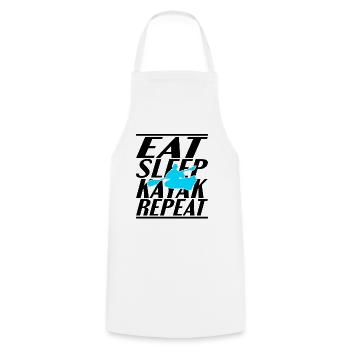 Food Sleeping Kayak - Cooking Apron - white - Front - AI Model Male 185 dark (185cm)