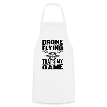 Drone volant C’est mon jeu - Quadcopter Drone Pil - Tablier de cuisine - blanc - Devant - AI Model Male 185 dark (185cm)